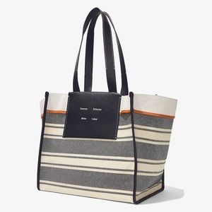Proenza Schouler White Label Morris XL Coated Canvas Tote Bag EUC